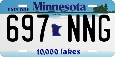 MN license plate 697NNG