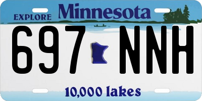 MN license plate 697NNH