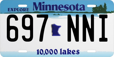 MN license plate 697NNI