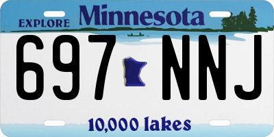 MN license plate 697NNJ