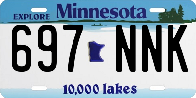 MN license plate 697NNK