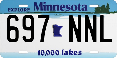 MN license plate 697NNL