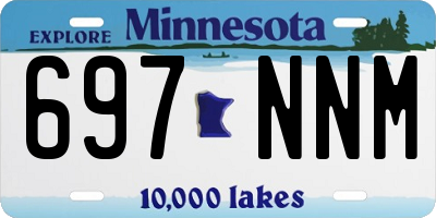 MN license plate 697NNM