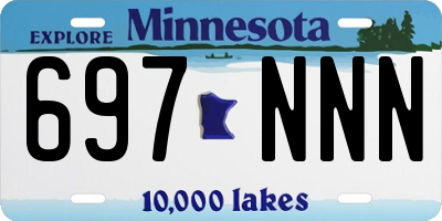 MN license plate 697NNN