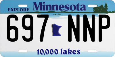 MN license plate 697NNP