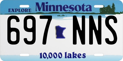 MN license plate 697NNS