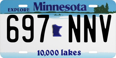 MN license plate 697NNV
