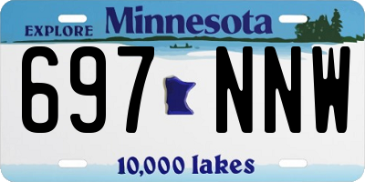 MN license plate 697NNW