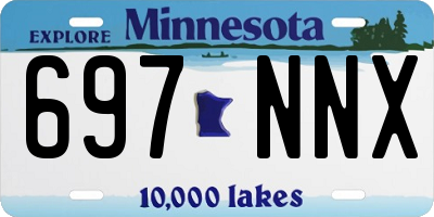 MN license plate 697NNX