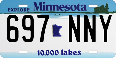 MN license plate 697NNY