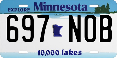 MN license plate 697NOB