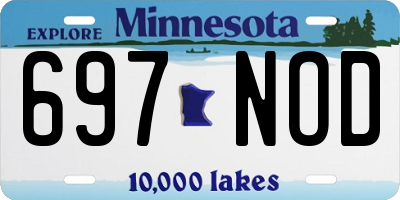 MN license plate 697NOD