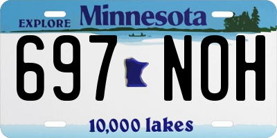 MN license plate 697NOH