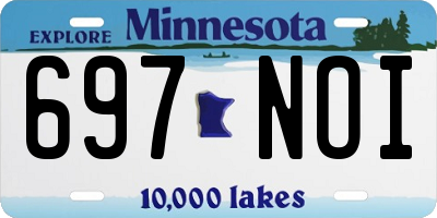 MN license plate 697NOI