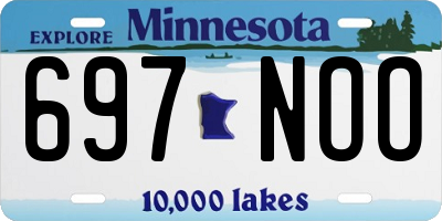 MN license plate 697NOO
