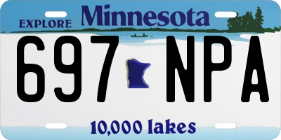 MN license plate 697NPA