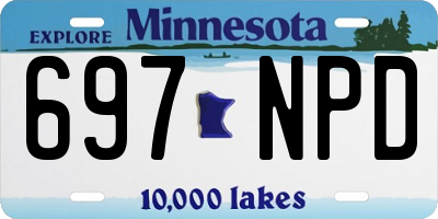 MN license plate 697NPD