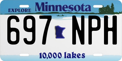 MN license plate 697NPH