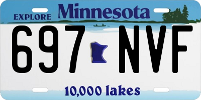 MN license plate 697NVF