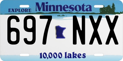 MN license plate 697NXX