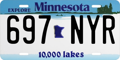 MN license plate 697NYR