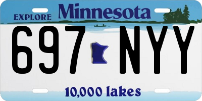 MN license plate 697NYY