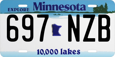 MN license plate 697NZB