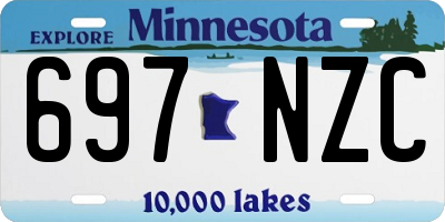 MN license plate 697NZC