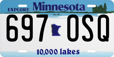 MN license plate 697OSQ