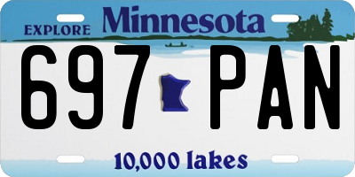 MN license plate 697PAN