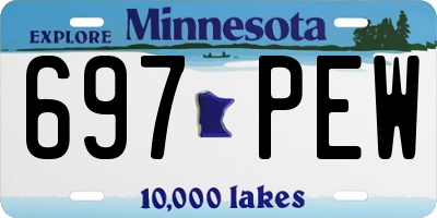MN license plate 697PEW