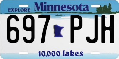 MN license plate 697PJH