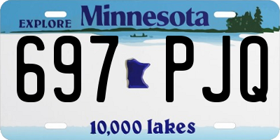 MN license plate 697PJQ