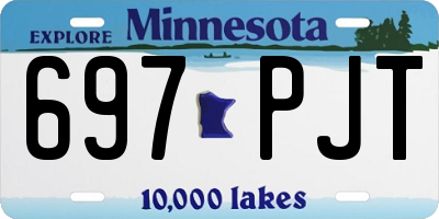 MN license plate 697PJT