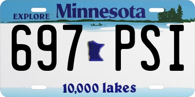 MN license plate 697PSI