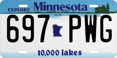 MN license plate 697PWG