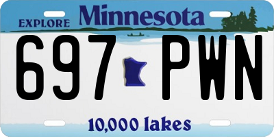 MN license plate 697PWN