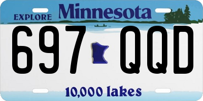 MN license plate 697QQD