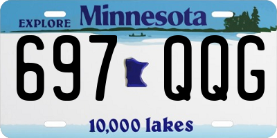 MN license plate 697QQG