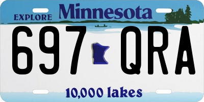 MN license plate 697QRA