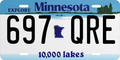 MN license plate 697QRE
