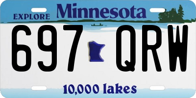 MN license plate 697QRW