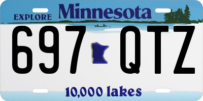 MN license plate 697QTZ