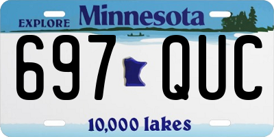 MN license plate 697QUC