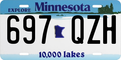 MN license plate 697QZH
