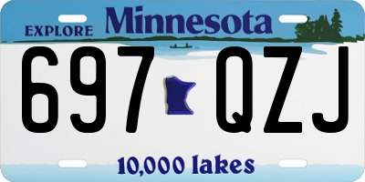 MN license plate 697QZJ