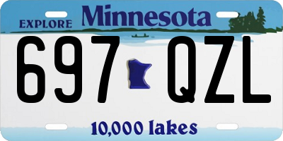 MN license plate 697QZL
