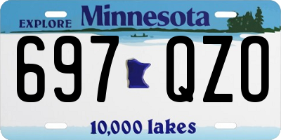 MN license plate 697QZO