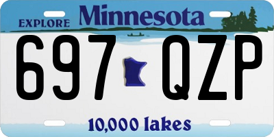 MN license plate 697QZP