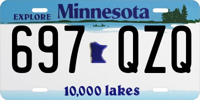 MN license plate 697QZQ